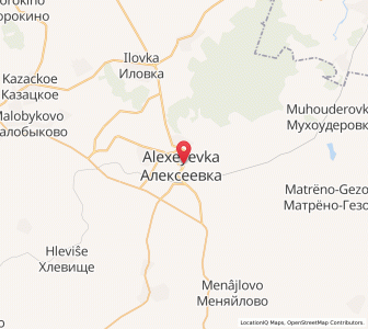 Map of Alexeyevka, Belgorod Oblast