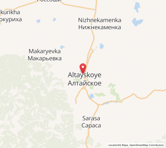 Map of Altayskoye, Altai Krai