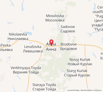 Map of Anna, Voronezh Oblast