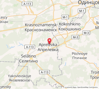 Map of Aprelevka, Moscow Oblast