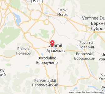 Map of Aramil, Sverdlovsk Oblast