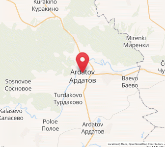 Map of Ardatov, Mordoviya Republic