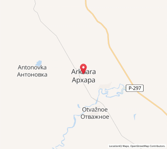 Map of Arkhara, Amur Oblast