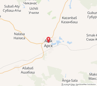 Map of Arsk, Tatarstan Republic