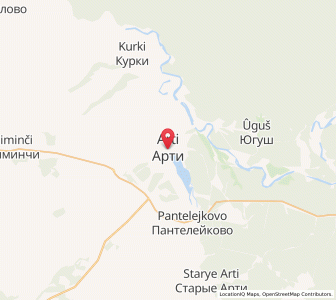 Map of Arti, Sverdlovsk Oblast