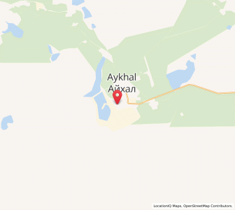 Map of Aykhal, Sakha