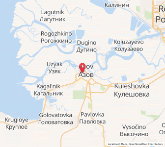 Map of Azov, Rostov