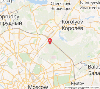 Map of Babushkin, Moscow