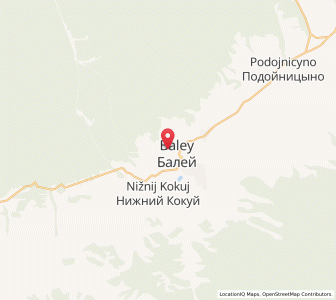 Map of Baley, Zabaykalskiy (Transbaikal) Kray