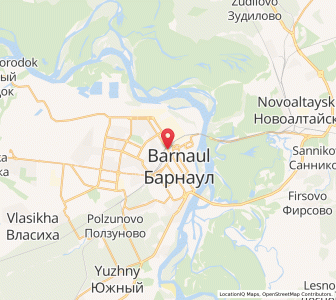 Map of Barnaul, Altai Krai