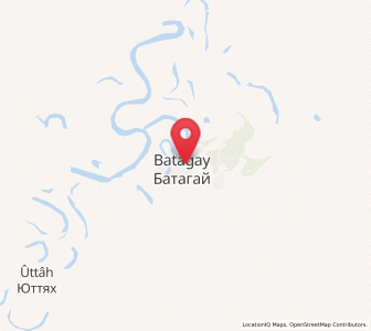 Map of Batagay, Sakha