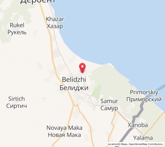 Map of Belidzhi, Dagestan