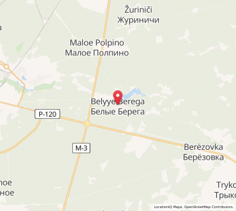 Map of Belyye Berega, Bryansk Oblast