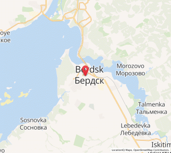 Map of Berdsk, Novosibirsk Oblast