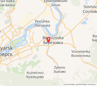 Map of Berëzovka, Krasnoyarsk Krai