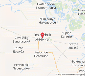 Map of Bezenchuk, Samara Oblast