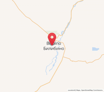 Map of Bilibino, Chukotka