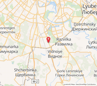 Map of Biryulëvo, Moscow