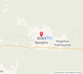 Map of Bisert’, Sverdlovsk Oblast