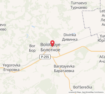 Map of Bolotnoye, Novosibirsk Oblast