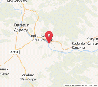 Map of Bol’shaya Tura, Zabaykalskiy (Transbaikal) Kray