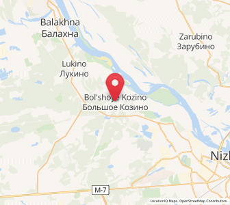 Map of Bol’shoye Kozino, Nizhny Novgorod Oblast