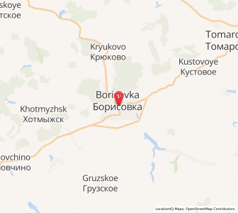 Map of Borisovka, Belgorod Oblast