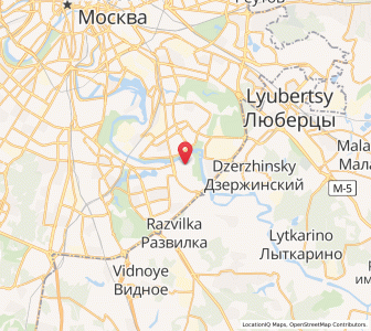 Map of Brateyevo, Moscow