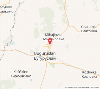Map of Buguruslan, Orenburg Oblast