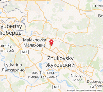 Map of Bykovo, Moscow Oblast