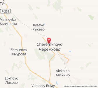 Map of Cheremkhovo, Irkutsk Oblast