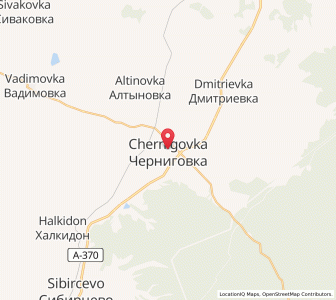 Map of Chernigovka, Primorye