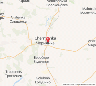 Map of Chernyanka, Belgorod Oblast