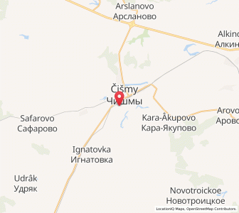 Map of Chishmy, Bashkortostan Republic