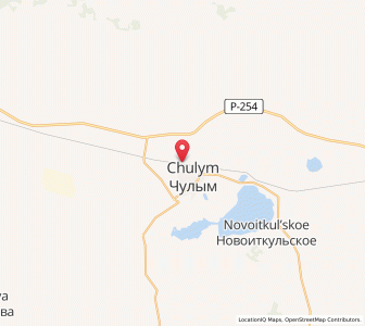 Map of Chulym, Novosibirsk Oblast