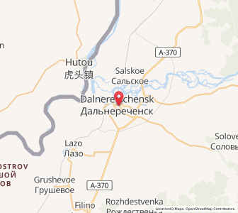 Map of Dalnerechensk, Primorye