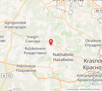 Map of Dedovsk, Moscow Oblast