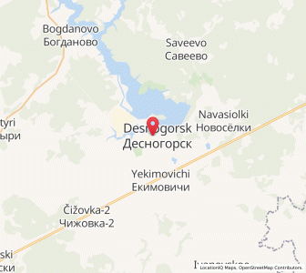 Map of Desnogorsk, Smolensk Oblast