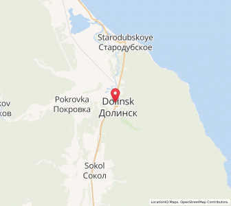 Map of Dolinsk, Sakhalin Oblast
