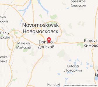 Map of Donskoy, Tula Oblast