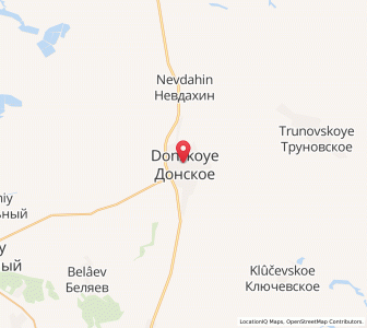 Map of Donskoye, Stavropol Kray