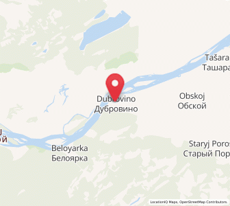 Map of Dubrovino, Novosibirsk Oblast
