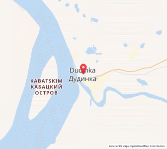 Map of Dudinka, Krasnoyarsk Krai