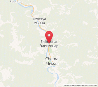 Map of Elekmonar, Altai