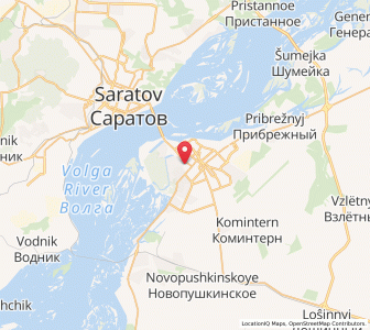 Map of Engels, Saratov Oblast