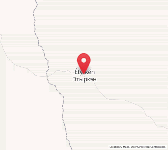 Map of Etyrken, Khabarovsk