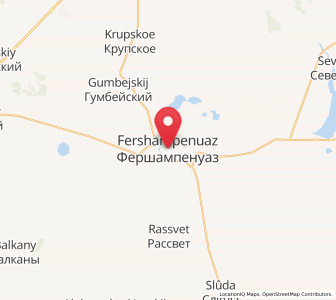 Map of Fershampenuaz, Chelyabinsk