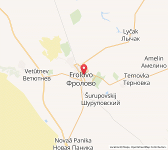 Map of Frolovo, Volgograd Oblast