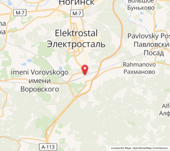 Map of Fryazevo, Moscow Oblast