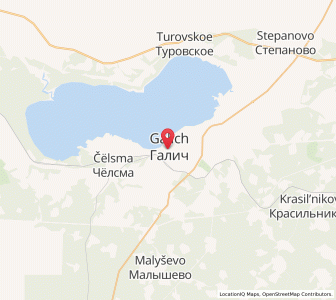 Map of Galich, Kostroma Oblast